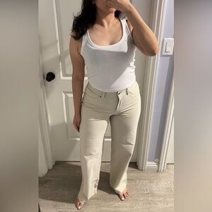 Lululemon City Sleek 5 Pocket High-Rise Wide-Leg Pants, Size 28